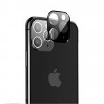 Wholesale iPhone 11 Pro (5.8in) / iPhone 11 Pro Max (6.5) Camera Lens HD Tempered Glass Protector (Space Gray Edge)